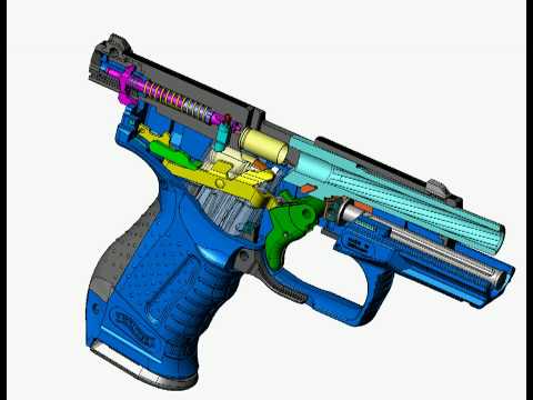 Youtube: So Funktioniert eine echte Handwaffe !!!! 3D Animation (Walther P99) ___MUST SEE___