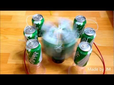 Youtube: Soda Can Electrostatic motor