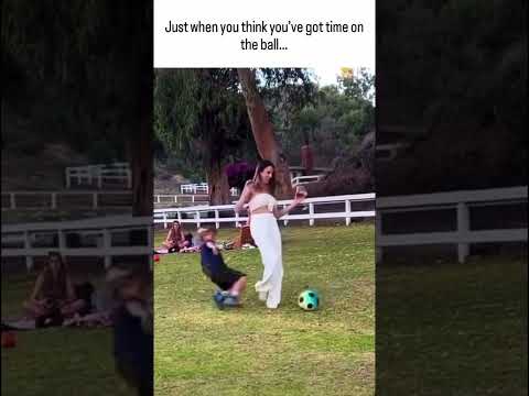 Youtube: She’s good… but the kid? 🔥 Next level. #SoccerSkills #FootballLife #FutureChamp #Football