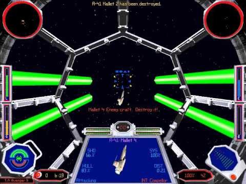 Youtube: Star Wars: X-wing Vs Tie Fighter multiplayer 4 player Imperial campaign