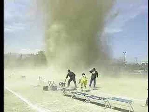 Youtube: dust devil at soccer game