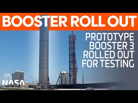 Youtube: Super Heavy Rolled Out to Pad A for Testing | SpaceX Boca Chica