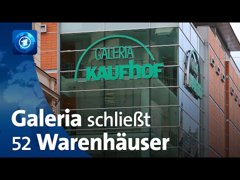 Youtube: Insolvenzverfahren: Galeria Karstadt Kaufhof schließt 52 Warenhäuser