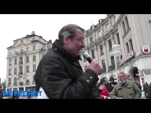 Youtube: Michael Stürzenberger Rede in München am Stachus Teil 1