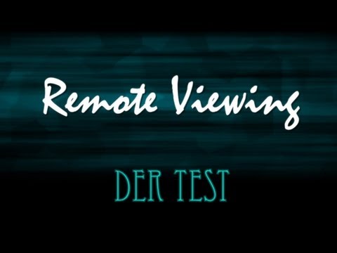 Youtube: Remote Viewing - Der Test - Dokumentation