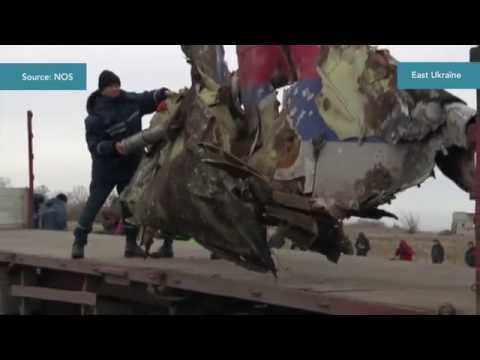 Youtube: Impression of the wreckage MH17 at Air Force base Gilze-Rijen