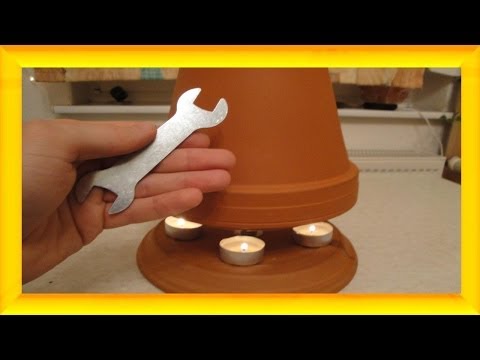 Youtube: Teelichtofen Lampe selbst bauen, 50 °C + mit DIY Selbstversorger - Candle powered heater - Blackout