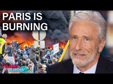 Youtube: Paris Protests Erupt Over High Fuel Costs & Trump Cuts Diesel Deal with Russia | The Daily Show