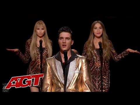 Youtube: ELVIS Comes Alive To Sing with Simon Cowell, Sofia Vergara and Heidi Klum on America's Got Talent!