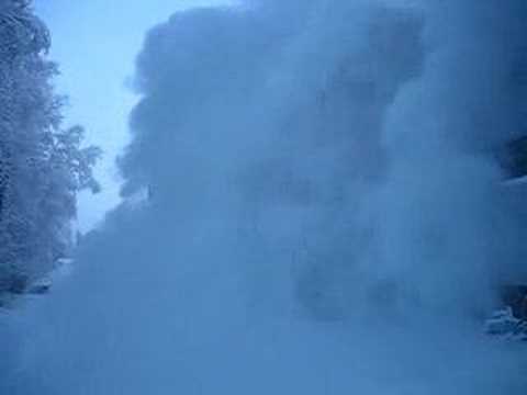 Youtube: Boiling water evaporating at -45 F
