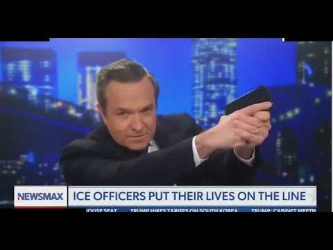 Youtube: Newsmax host thinks his phone looks like a gun