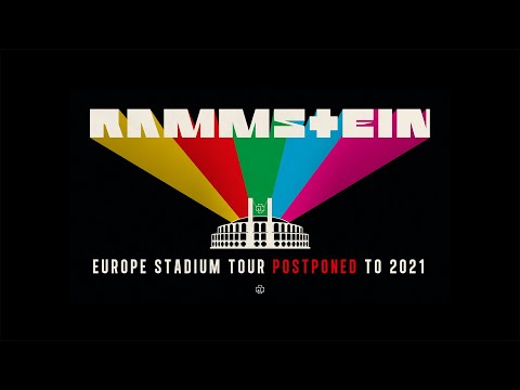 Youtube: EUROPE STADIUM TOUR RESCHEDULED TO 2021!