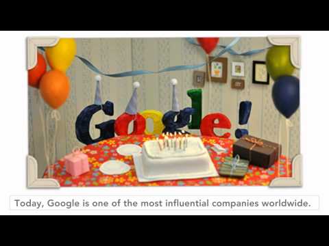 Youtube: Happy 13th birthday Google (doodle)