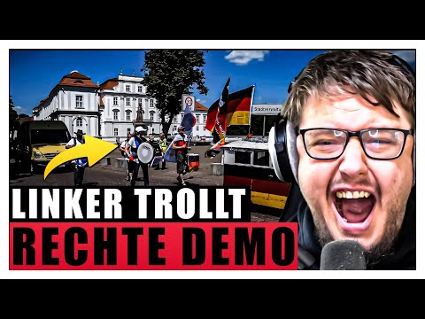 Youtube: LINKER TROLLT auf RECHTER DEMO! | Karl reagiert auf @Marqqusi
