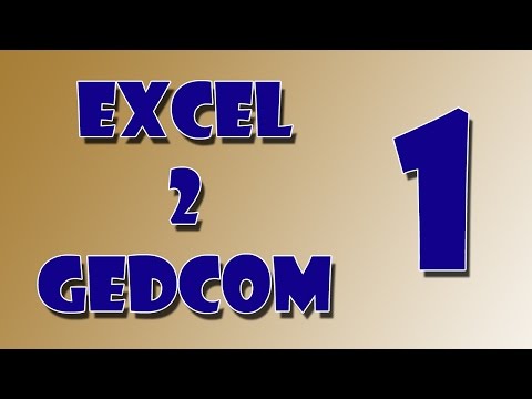 Youtube: Excel to Gedcom Conversion - Lesson 01 [The Basics] (using Rootsmagic 7)