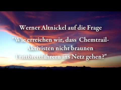 Youtube: Chemtrails und Nazis - Werner Altnickel relativiert die rechte Szene