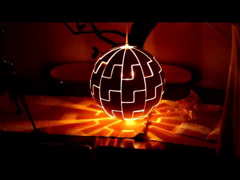 Youtube: IKEA death star lamp, light (timelaps)