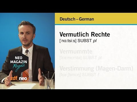 Youtube: Deutsch - German, German - Deutsch | #heidepack NEO MAGAZIN ROYALE mit Jan Böhmermann - ZDFneo