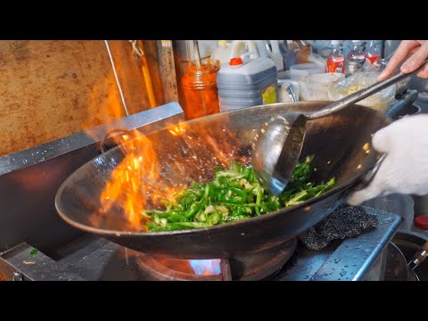 Youtube: Amazing Wok Skills! Traditional Market Stir Fry / 大火快炒！虎林街黃昏市場熱炒, 台式熱炒