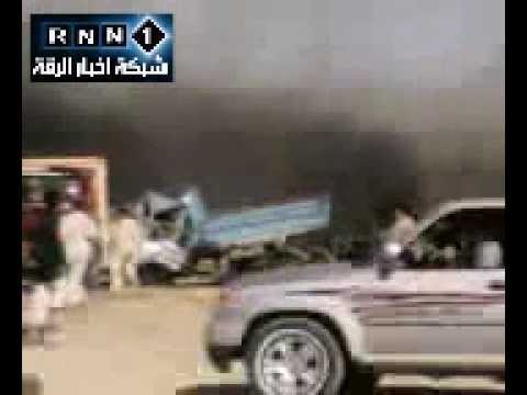 Youtube: الرقة  اول القطات الواصلة من مجزرة عين عيسى 20-9-2012