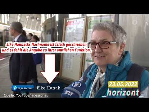 Youtube: Tagesschau präsentiert Elke Hannack (stellvertretende DGB-Bundesvorsitzende) als normalen Fahrgast