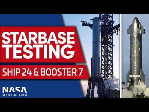 Youtube: SpaceX Conducts Spin Prime Testing with Booster 7 & Starship 24
