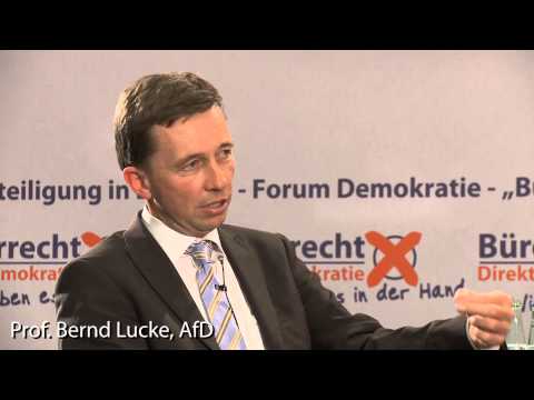 Youtube: Bernd Lucke AfD auf dem Forum Demokratie der Initiative Bürgerrecht Direkte Demokratie