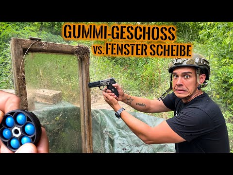 Youtube: GUMMI-GESCHOSS vs. FENSTERSCHEIBE - Reicht die Durchschlagskraft? | Survival Mattin