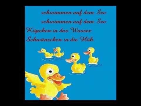 Youtube: Alle meine Entchen - Kindermusik