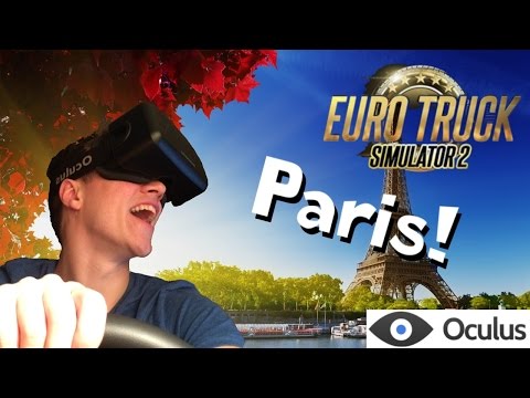 Youtube: Driving to Paris in Eurotruck Simulator 2 with Oculus DK2 support!