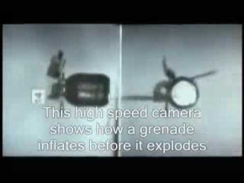 Youtube: Ultra Slow Motion Grenade Explosion Wach it Expand before Exloding
