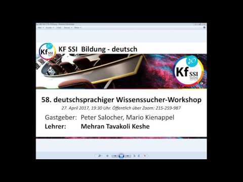 Youtube: 2017 04 27 PM Public Teachings in German - Öffentliche Schulungen in Deutsch