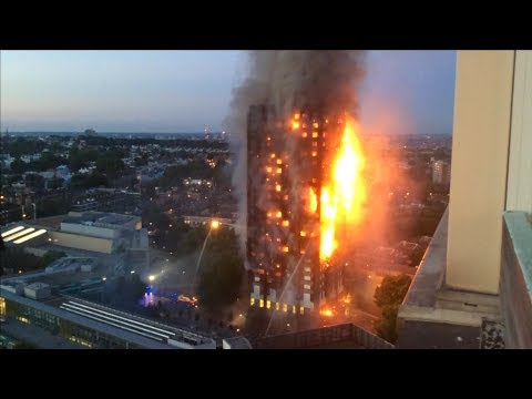 Youtube: Hochhausbrand in London: Anwohnerin filmte Inferno aus Nachbarhochhaus | DER SPIEGEL
