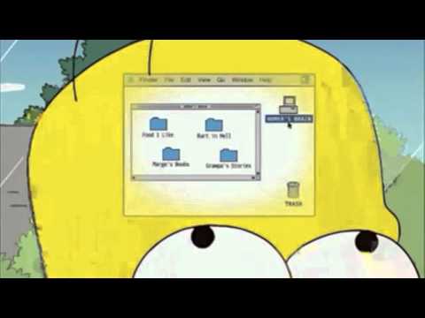 Youtube: Homers Gehirn ist ein PC (Die Simpsons)