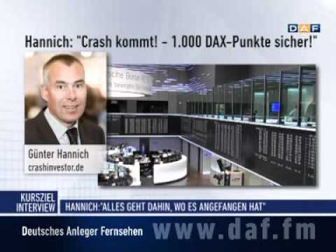 Youtube: Hannich: "Crash kommt - 1.000 DAX-Punkte sicher!"