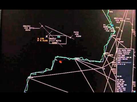 Youtube: Видео с радара в момент крушения Боинга 777