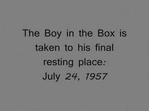 Youtube: America's Unknown Child "Boy In The Box"