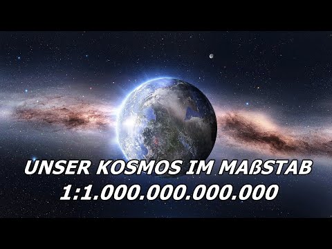 Youtube: Größe des Universums im Maßstab 1:1 Billion
