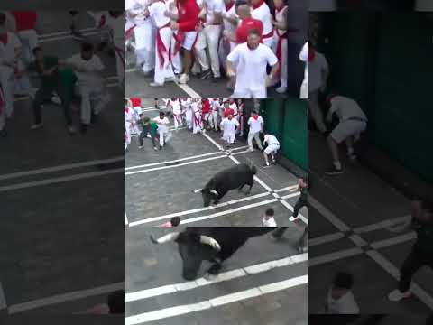 Youtube: Toro Se Da la Vuelta en Estafeta Segundo Encierro San Fermín 2025
