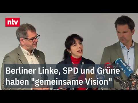 Youtube: Drei Parteien wollen in Berlin die Regierung bilden und stellen Ergebnisse der Sondierung vor | ntv