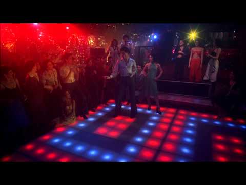 Youtube: Saturday Night Fever (Bee Gees, You Should be Dancing) John Travolta HD 1080 with Lyrics