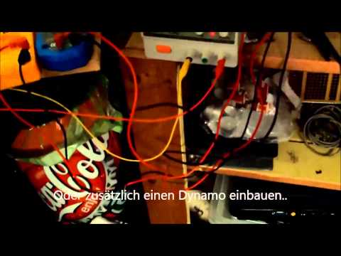 Youtube: Bedini Motor mit generator perpetuum mobile ? Bedini engine perpetual motion?