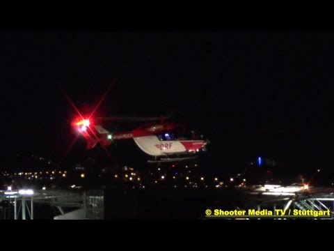 Youtube: HELICOPTER-NACHTLANDUNG & START eines ITH auf dem KH in Stuttgart [Hubschrauber landet & startet]