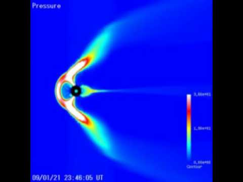 Youtube: magnetosphere blast 21-22 januari 09 GMT