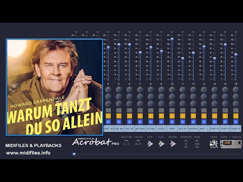 Youtube: Howard Carpendale - Warum tanzt du so allein (MIDI-File mit MIDI-File Acrobat)