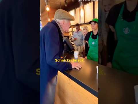 Youtube: Opa rastet bei Starbucks‘ aus!!#deutschkurs #deutsch #kurzvideo #germanlanguage #witzig