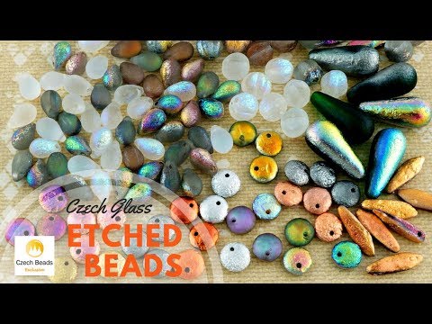 Youtube: ETCHED Czech Glass Beads ● 22 New Colors!
