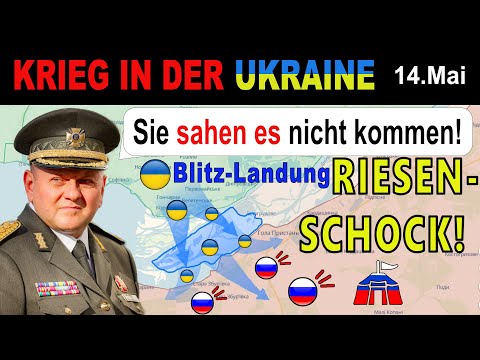 Youtube: 14.MAI: Klever - Ukrainer sabotieren russische Kharkiv-Offensive durch Schlag in Kherson