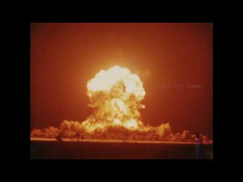 Youtube: 4K Fireball and explosion of atomic bomb slow motion film
