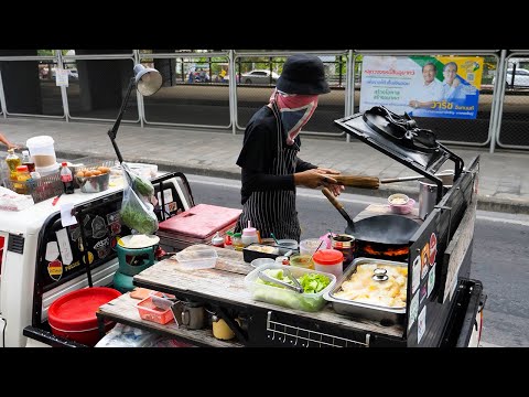 Youtube: hard working food truck wok master chef, spaghetti, fried rice | thai food